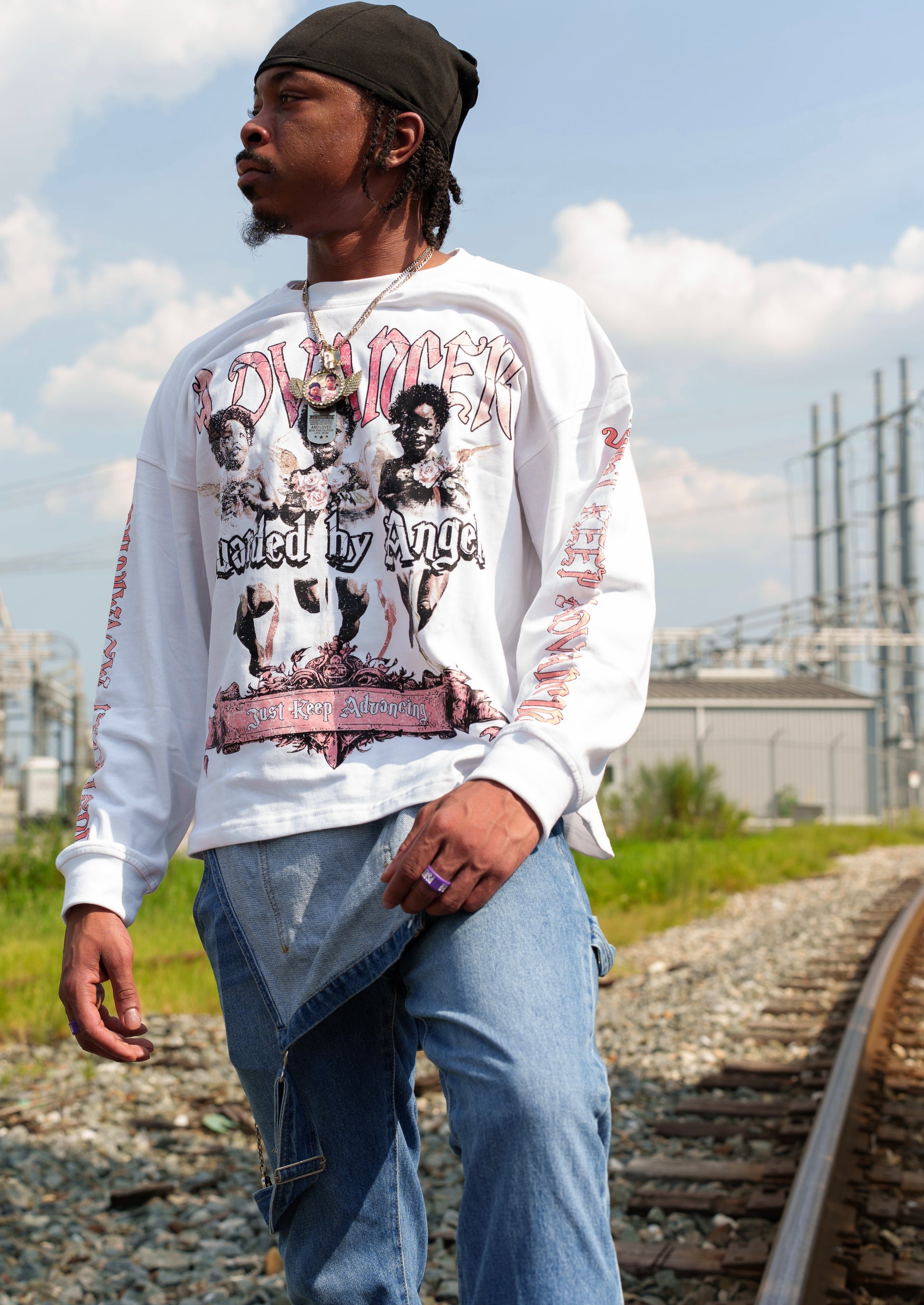Guarded By Angels Long Sleeve Tee
