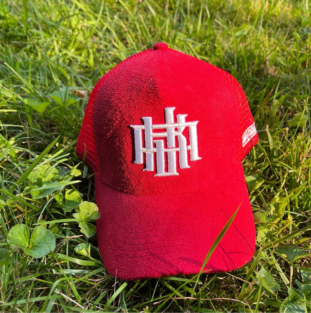 RED JKAC SUEDE HAT