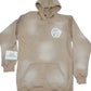 Beige Distressed Hoodie