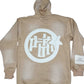 Beige Distressed Hoodie